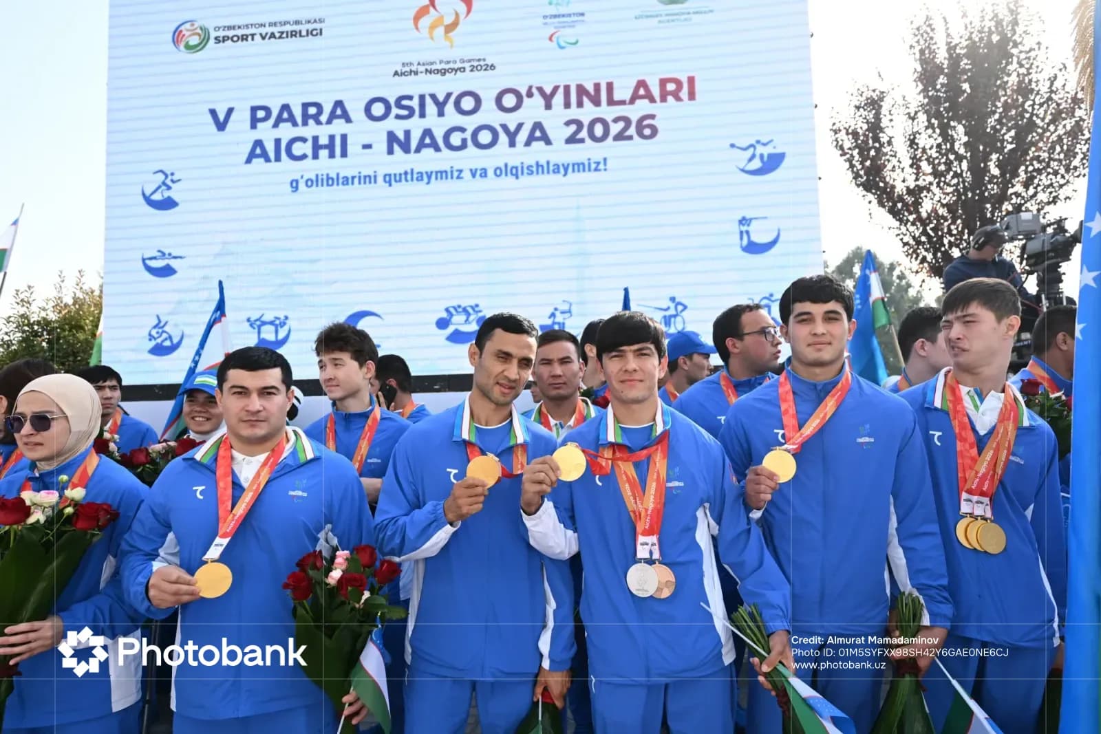 Paraosiyo o'yinlari qahramonlari tantanali kutib olindi