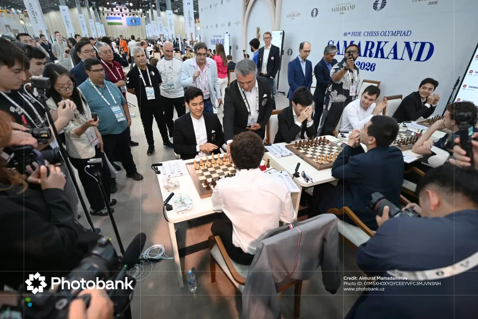People participating in a chess competition tournament