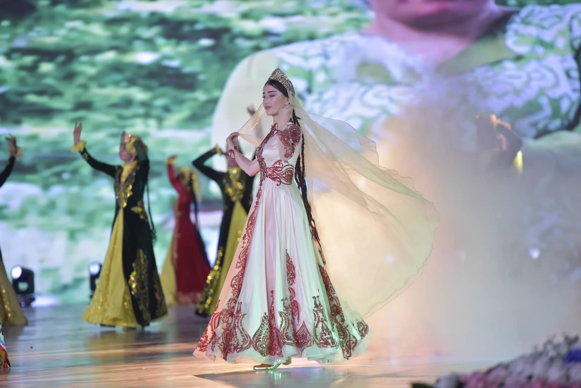 People performing on a stage