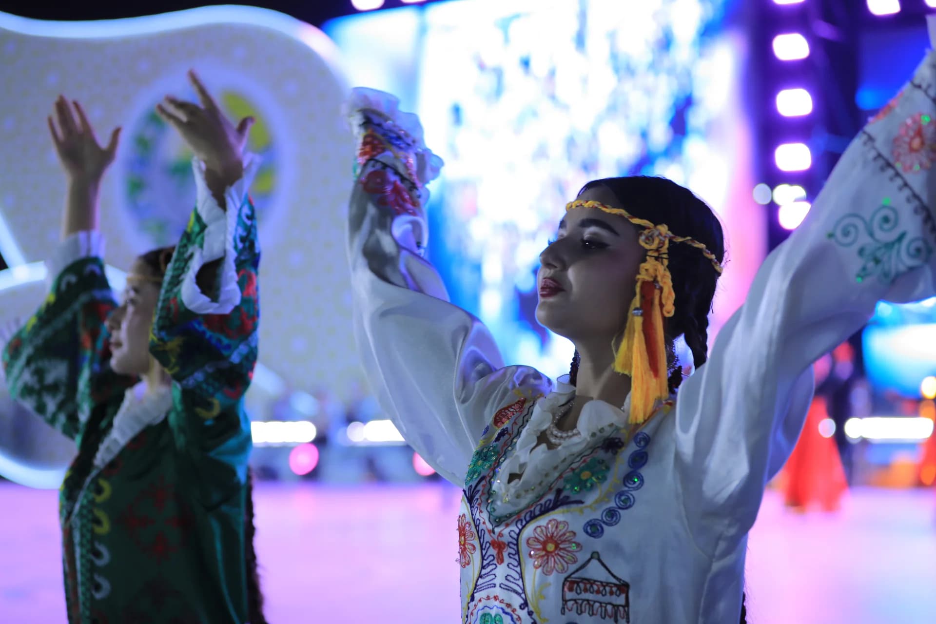 People performing a traditional dance