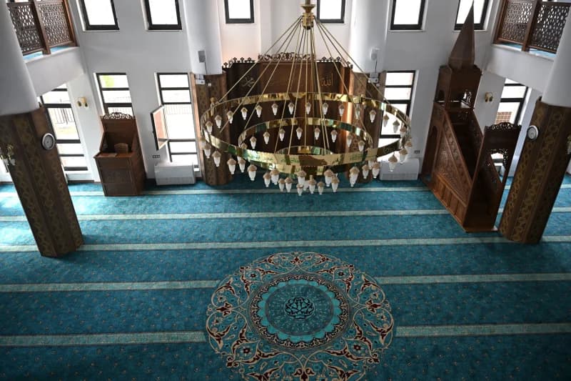 Interior view of a modern mosque